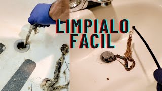 como destapar la tina del baño facil diy [upl. by Yadrahs]