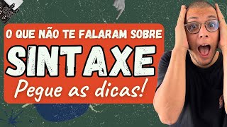 O DETALHE IMPORTANTE DA SINTAXE VOCÊ CONHECE APRENDA AGORA [upl. by Seda906]