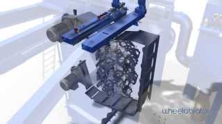 Wheelabrator Hanger Type Blast Machine [upl. by Oneal]