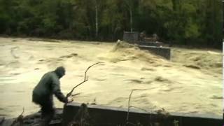 Alluvione ACQUAPENDENTE VT PONTE CAHEN DISTRUTTO DALLA PIENA DEL PAGLIA filmato inedito [upl. by Friederike]