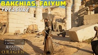 Loot Treasure Location  Bakchias Faiyum  Assassins Creed Origins [upl. by Toomin543]