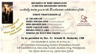 The Solemnity Celebration of the Eucharist  Claretian Missionary Sisters [upl. by Irollam210]