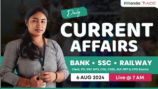 Daily Current Affairs LIVE  06 August  Session By Shruthi  Veranda Race Malayalam [upl. by Selassie378]