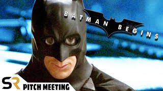 Batman Begins Pitch Meeting Christian Bales quotDark And Grittyquot Caped Crusader [upl. by Havard]