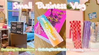 Designing New Products  Ordering Blanks  Unboxing Products  Studio Vlog 002  Small Business Vlog [upl. by Shanie174]