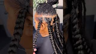 Knotless Braids Over Locs [upl. by Eiveneg426]