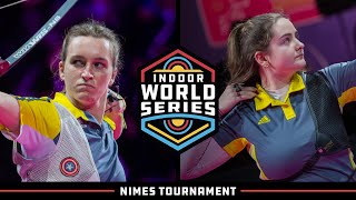 Lisa Barbelin v Caroline Lopez – recurve women gold  2022 Nimes Tournament [upl. by Maye19]