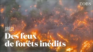 Incendies en Grèce  le point sur la situation à Rhodes et à Corfou [upl. by Oderf794]