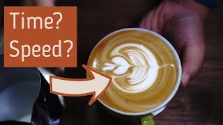 How to Froth Milk using a French Press for Latte Art Part 3 Plunging Speed and Duration [upl. by Enilehcim860]