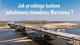 Budowa  Południowa Obwodnica Warszawy nagranie z kwietnia 2020 [upl. by Savart]