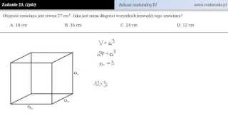 Zadanie 23  Arkusz maturalny IV [upl. by Kcirtap]