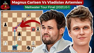 Magnus Carlsen Vs Vladislav Artemiev • Meltwater Tour Final 2021 [upl. by Peednus]