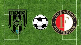 Heracles vs Feyenoord Samenvatting  Eredivisie 2324  PES 21 [upl. by Aseeral]