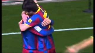 FC Villarreal vs FC Barcelona 01 Piqué goal 02042011 [upl. by Patrica91]