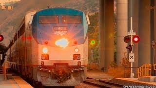 HIGH SPEED Amtrak Trains  Sorrento Valley  Bonus shot September 1st 2013 [upl. by Ardnic]