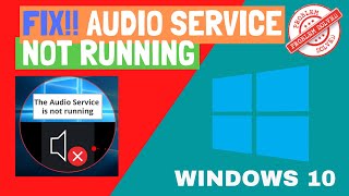 Audio service is not running windows 10 5 ways to fix  LotusGeek [upl. by Pathe]