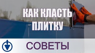 Как класть плитку на стену Укладка плитки на вертикальную поверхность [upl. by Cann]