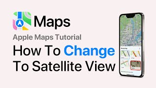 How To Change Apple Maps To Satellite View 2024 Update [upl. by Vocaay998]