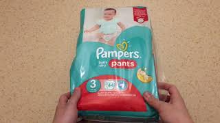 Pampers babydry pants 3 UNBOXING [upl. by Volkan482]