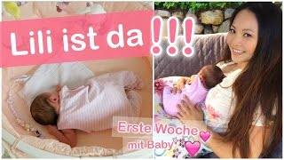 LILI IST DA ERSTE WOCHE MIT BABY  FAMILIEN ALLTAG VLOG  Mamiseelen [upl. by Ahab]