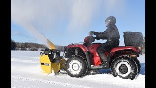 Rammy Snowblower 120 ATV EC 5min Electric Control [upl. by Noeled106]