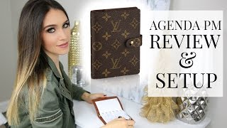 LOUIS VUITTON AGENDA PM REVIEW SETUP amp PLAN WITH ME  Shea Whitney [upl. by Arlynne]