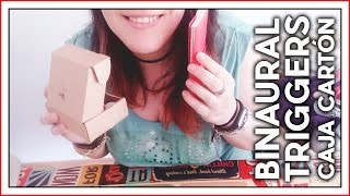 ASMR Español · Sonidos caja cartón susurros inaudibles [upl. by Lampert]