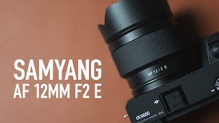 Samyang AF 12mm F2 E Review  A Sequel Done Right [upl. by Arata]