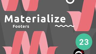 Materialize Tutorial 23  Footers [upl. by Yrag]