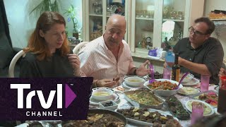 Andrew joins the breaking of the Ramadan fast  Bizarre Foods with Andrew Zimmern  Travel Channel [upl. by Bertine215]