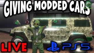 GIVING MODDED CARS PS5 GTA6 Descussion👽 [upl. by Rebmak140]