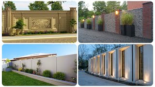 Stunning Compound Boundary Wall Design Ideas Give Your Home a Unique Look [upl. by Gunn]