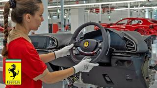 Ferrari Production  Inside Gigantic multi billion € factory producing supercars [upl. by Broadbent]