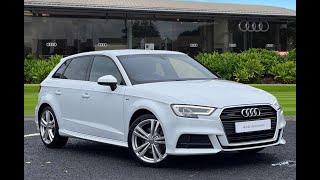 Approved Used Audi A3 Sportback S line quattro  Carlisle Audi [upl. by Attah926]