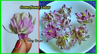 how to make very unique crown flower lotusErukku flower lotus [upl. by Gawain]