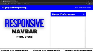 Responsive Navbar HTML CSS  HWP [upl. by Suoirtemed143]