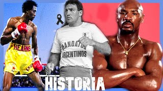 El humilde CAMPESINO que HAGLER Y HEARNS Bloquearon para ser CAMPEON  JUAN Martillo ROLDAN Historia [upl. by Rafter]