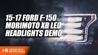 1517 Ford F150 Morimoto XB Headlight Demo 151 BRIGHTER  Headlight Revolution [upl. by Enilorac411]