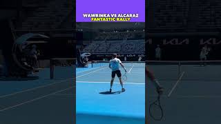 WAWRINKA VS ALCARAZ AWESOME RALLY tennis shorts [upl. by Guzel681]