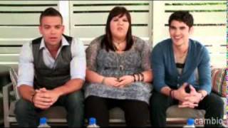 LiveChat with Darren Criss Mark Salling amp Ashley Fink [upl. by Laersi]