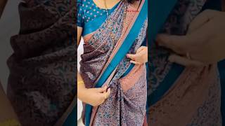 साध्या साडीत छान दिसा 😍  Easy way to draping Simple Sari 😃  prkiduniya [upl. by Ylrahc]