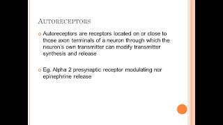 PRESYNAPTIC RECEPTORS [upl. by Rivkah]