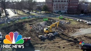 Second Time Capsule Discovered At Former Site Of Robert E Lee Statue [upl. by Dnomsaj]