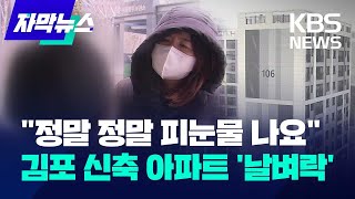 자막뉴스 quot정말 정말 피눈물 나요quot…김포 신축 아파트 입주 예정자들 날벼락  KBS 20240110 [upl. by Sedrul]