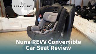 Nuna REVV Convertible Car Seat Review and Installation Demo [upl. by Atsirc]