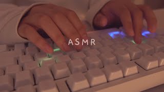 Cozy ASMR 3h typing on ceramic  5 different keyboards ☁️✨ [upl. by Ardenia]