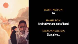 Hamilton  14 Stay Alive  Lyrics [upl. by Llehsar364]