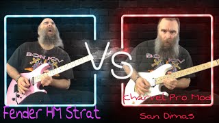 Fender HM Strat 2020 VS Charvel Pro Mod San Dimas [upl. by Sammie]