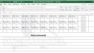 InGame Hitting Log Free Template  DAC Baseball [upl. by Nyleuqcaj]