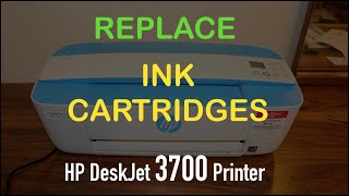 hp deskjet 3700 ink replacement review [upl. by Thedrick]